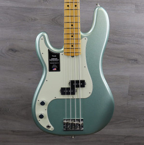 Fender American Professional II Precision Bass Left-Handed with Maple Fretboard Mystic Surf Green