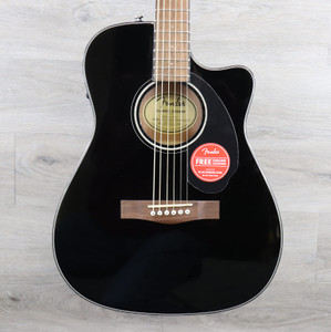 Fender CC-60SCE Solid Spruce/Mahogany Cutaway Concert with Electronics Black