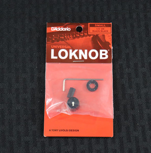 D'Addario LokNob Tour Cap Large CTS – Schwarze Kappe Für Poti-Knäufe, Verhindert Verstellen Beim Transport
