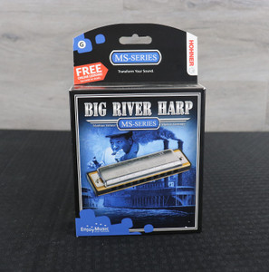 Hohner 590BX-G MS Series Modular Big River Harp Harmonica - Key of G Silver