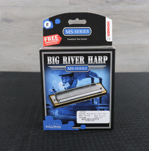 Hohner 590BX-E MS Series Modular Big River Harp Harmonica - Key of E Silver