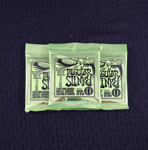 Ernie Ball 2221 Regular Slinky Nickel Electric Guitar Strings (10-46) Silver