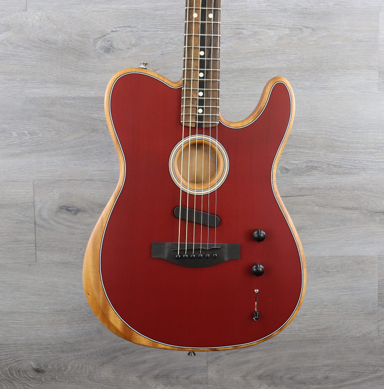 Fender American Acoustasonic Telecaster Crimson Red