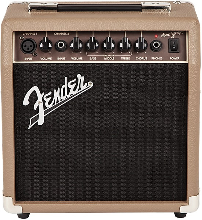 Fender Acoustasonic 15 2-Channel 15-Watt 1x6" Acoustic Guitar Amp Brown