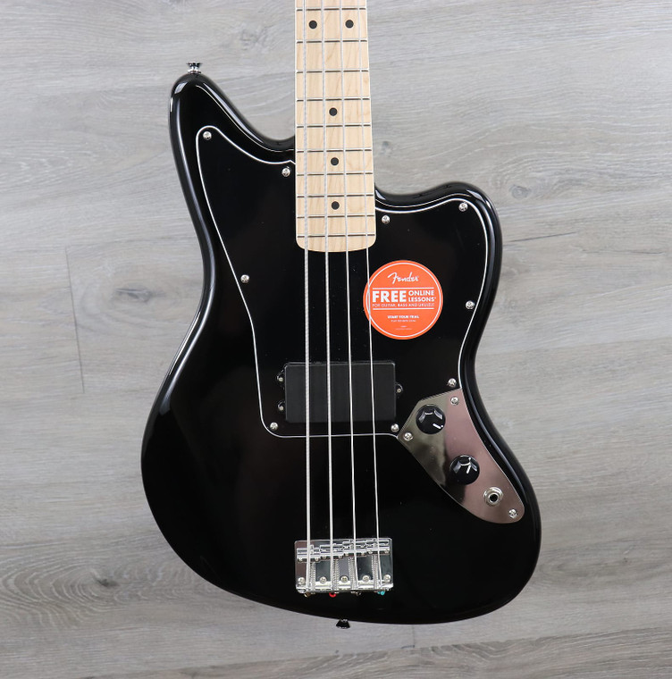 Squier Affinity Series™ Jaguar® Bass H, Maple Fingerboard, Black Pickguard, Black Black