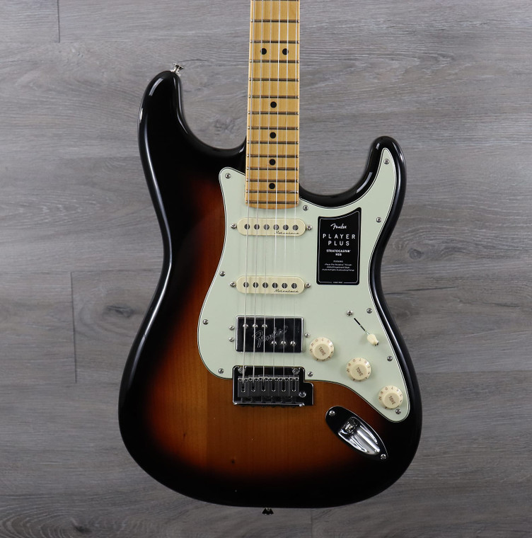 Fender Player Plus Stratocaster HSS with Maple Fretboard 3 Color Sunburst