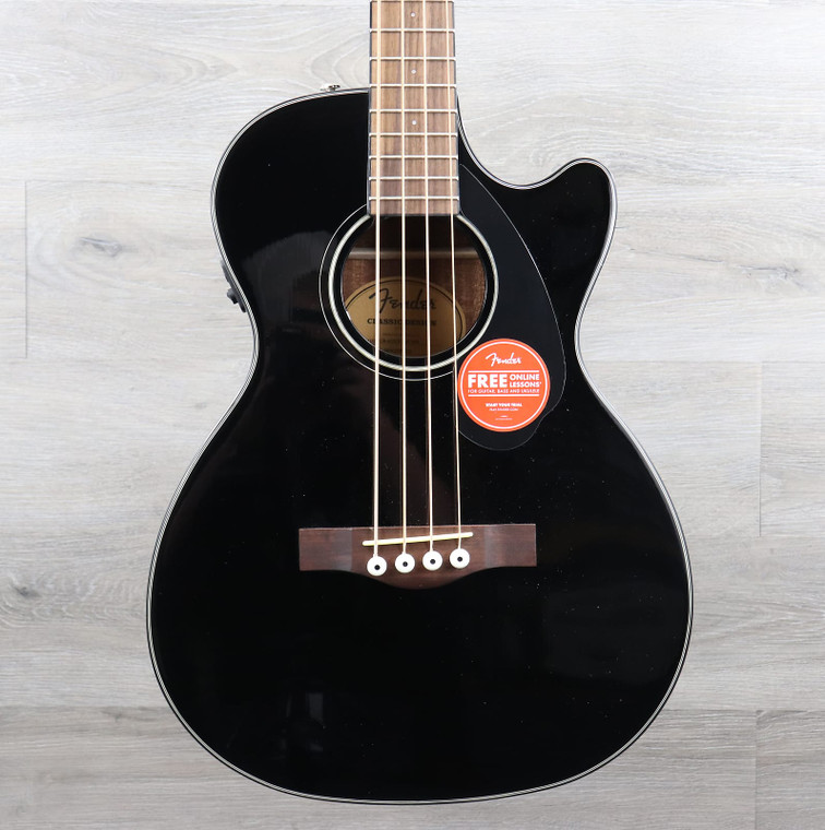 Fender CB-60SCE Acoustic-Electric Bass with Laurel Fretboard Black