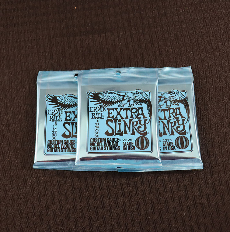 Ernie Ball 2225 Extra Slinky Nickel Electric Guitar Strings (10-46) Silver