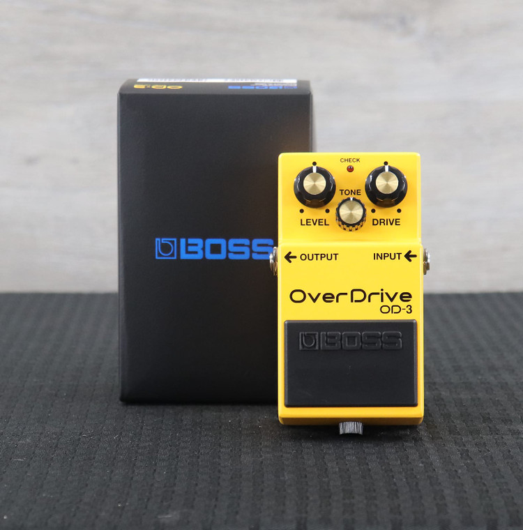Boss OD-3 OverDrive (Silver Label) Yellow
