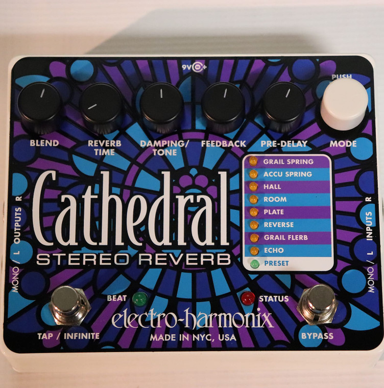 Electro-Harmonix Cathedral Stereo Reverb Blue / Purple