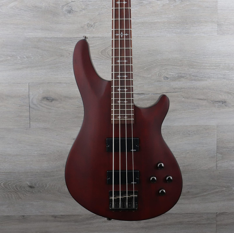 Schecter Omen-4 Active 4-String Bass Walnut Satin