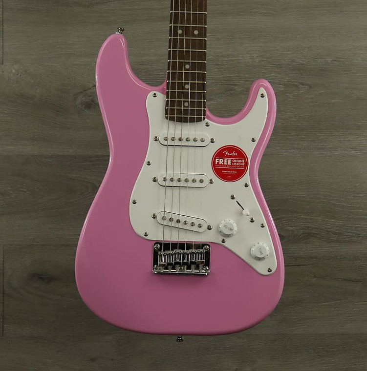 Squier Mini Stratocaster with Laurel Fretboard Pink