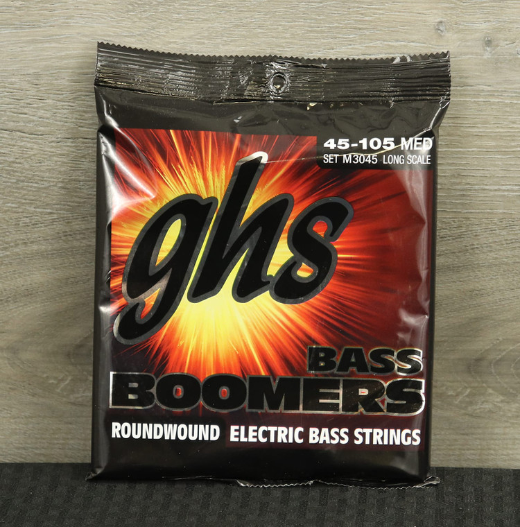 GHS M3045 Bass Boomers Nickel-Plated Electric Bass Strings - Medium Long Scale (045-105) Standard