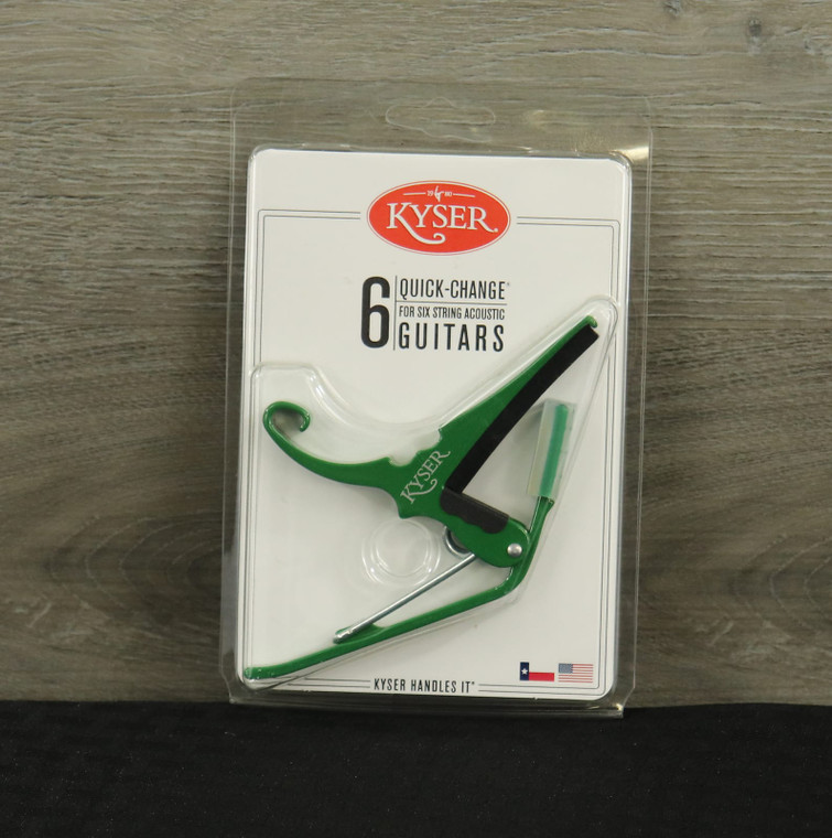 Kyser KG6EG Quick-Change 6-String Guitar Capo Emerald Green