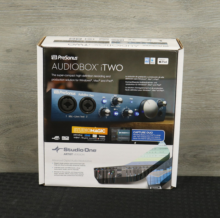PreSonus AudioBox iTwo USB Audio Interface Blue - K&S Music Center LLC