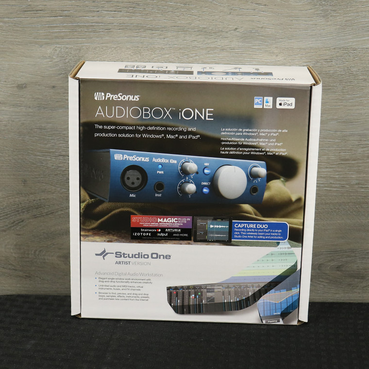PreSonus AudioBox iOne USB Audio Interface Blue - K&S Music