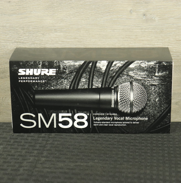 Shure SM58 Handheld Cardioid Dynamic Microphone Black