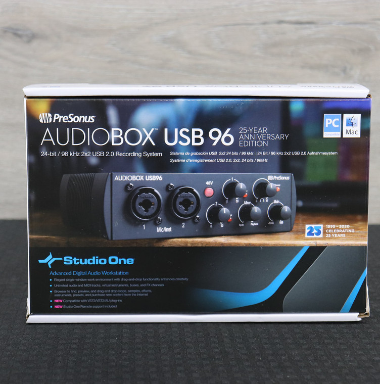 PreSonus Audiobox USB 96 25th Anniversary Edition 2x2 USB 2.0 Interface 