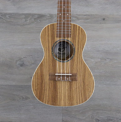 Amahi UK330C Classic Zebrawood Concert Ukulele Natural - K&S Music