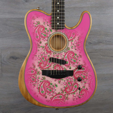 Fender American Acoustasonic Telecaster Pink Paisley - K&S Music