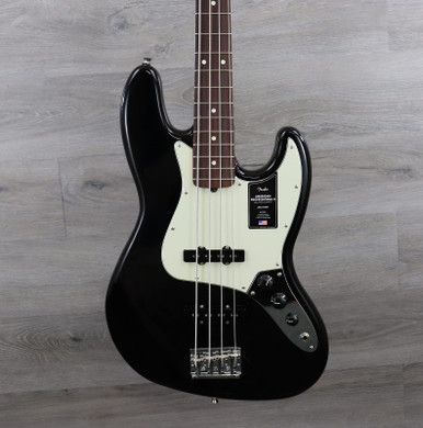 Fender USA American Standard Jazz Bass 黒 Fender American Standard Jazz Bass - Black | Sweetwater