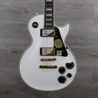 Epiphone Les Paul Custom ホワイト Amazon.com: Epiphone Les Paul Custom, Alpine White with Gold