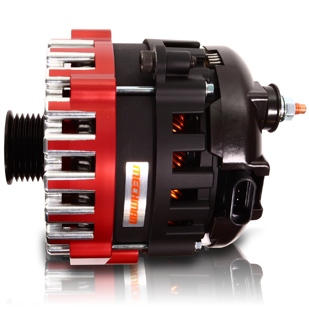 370 amp Elite series alternator for 88-95 GM Truck (Red)