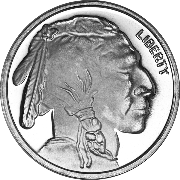 1 oz SilverTowne Buffalo .999 Silver Round | LCR Coin