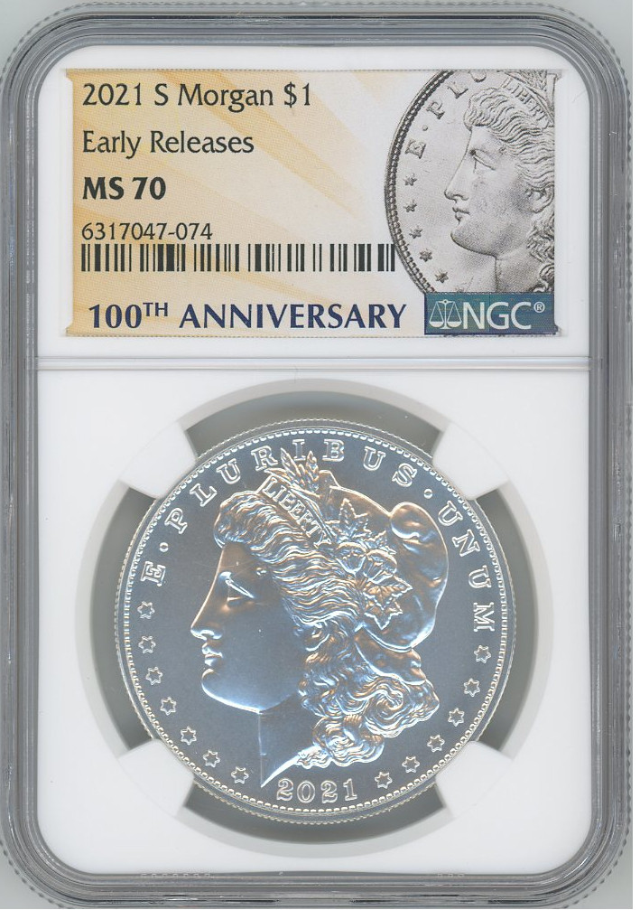 2021-S $1 Morgan Dollar Early Releases NGC MS70 | LCR Coin