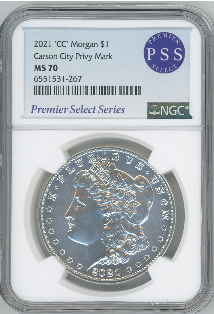 2021-CC Morgan Dollar Carson City Privy Mark NGC MS70 | LCR Coin