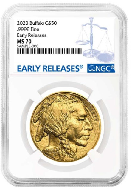 2023 $50 Gold Buffalo .9999 Early Releases NGC MS70 | LCR Coin