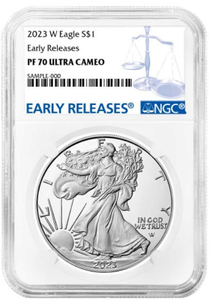 2023-W Silver Eagle Early Releases NGC PF70 Ultra Cameo | LCR Coin