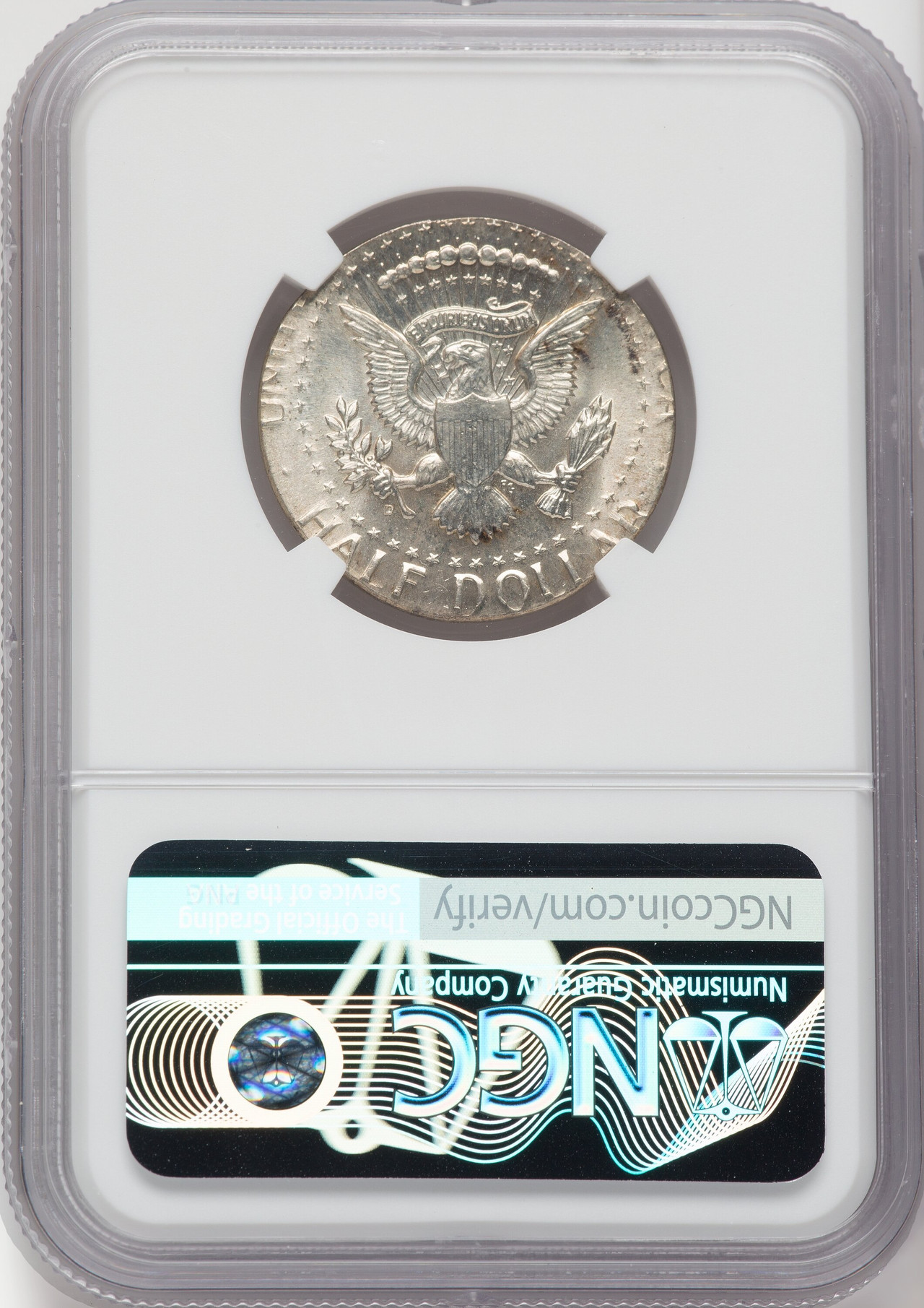 1964-D 50C Kennedy Half Dollar Mint Error NGC MS65 Kenneth