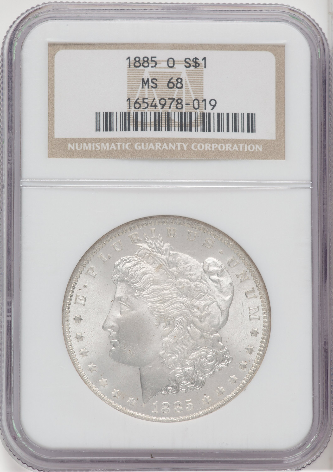 1885-O $1 Morgan Dollar NGC MS68 - LCR Coin