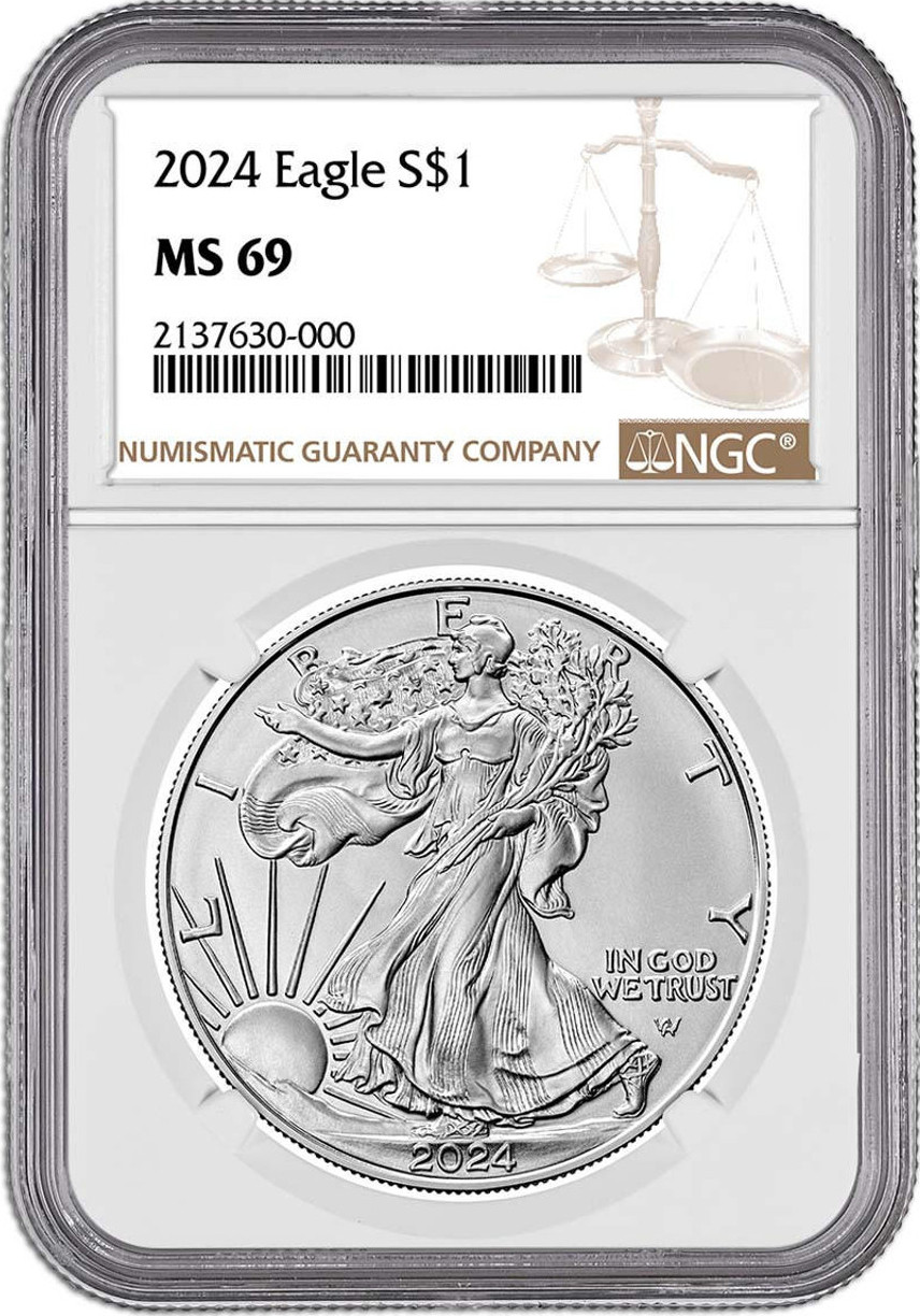 2024 American Silver Eagle NGC MS69 | LCR Coin