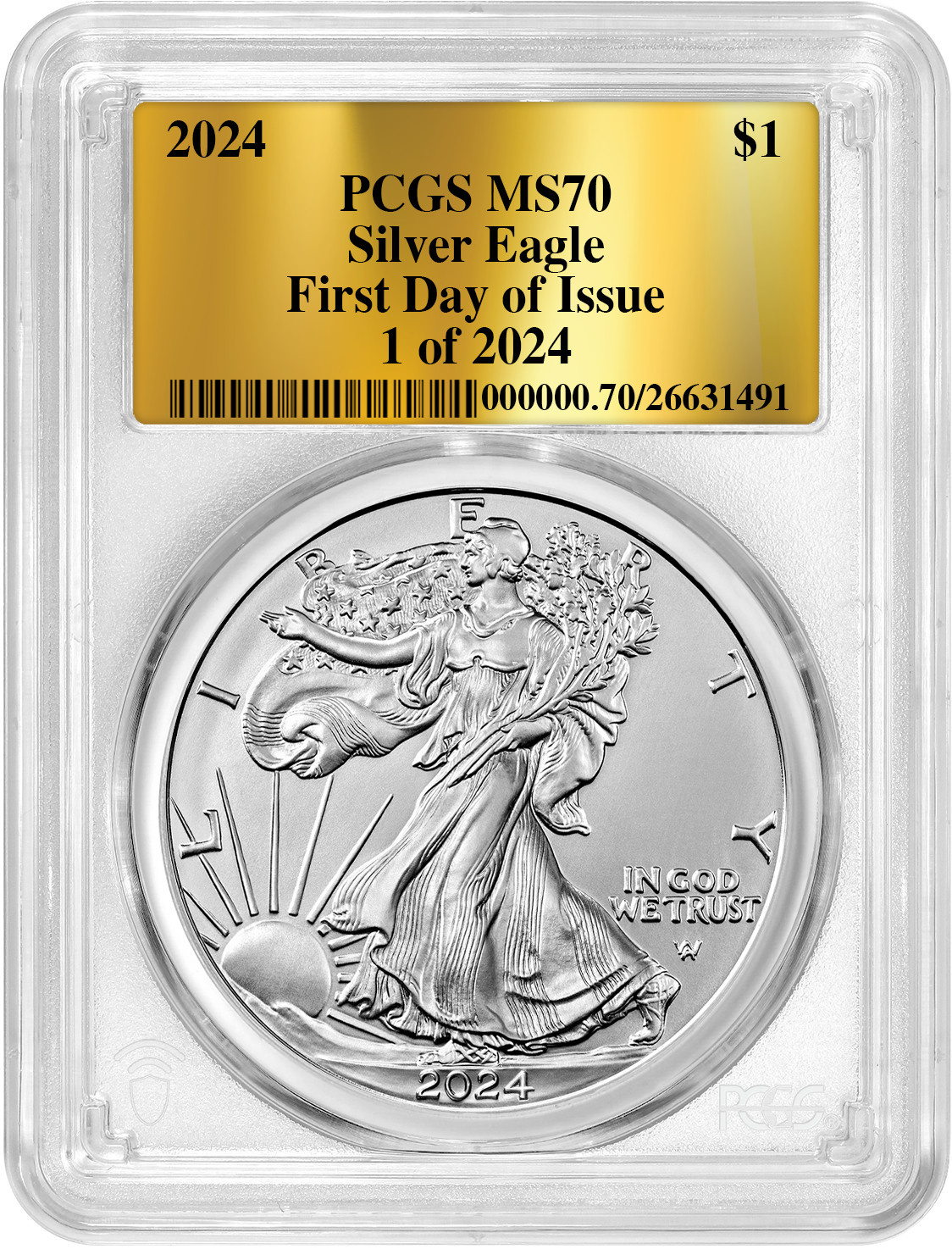 2024 American Silver Eagle PCGS MS70 | LCR Coin