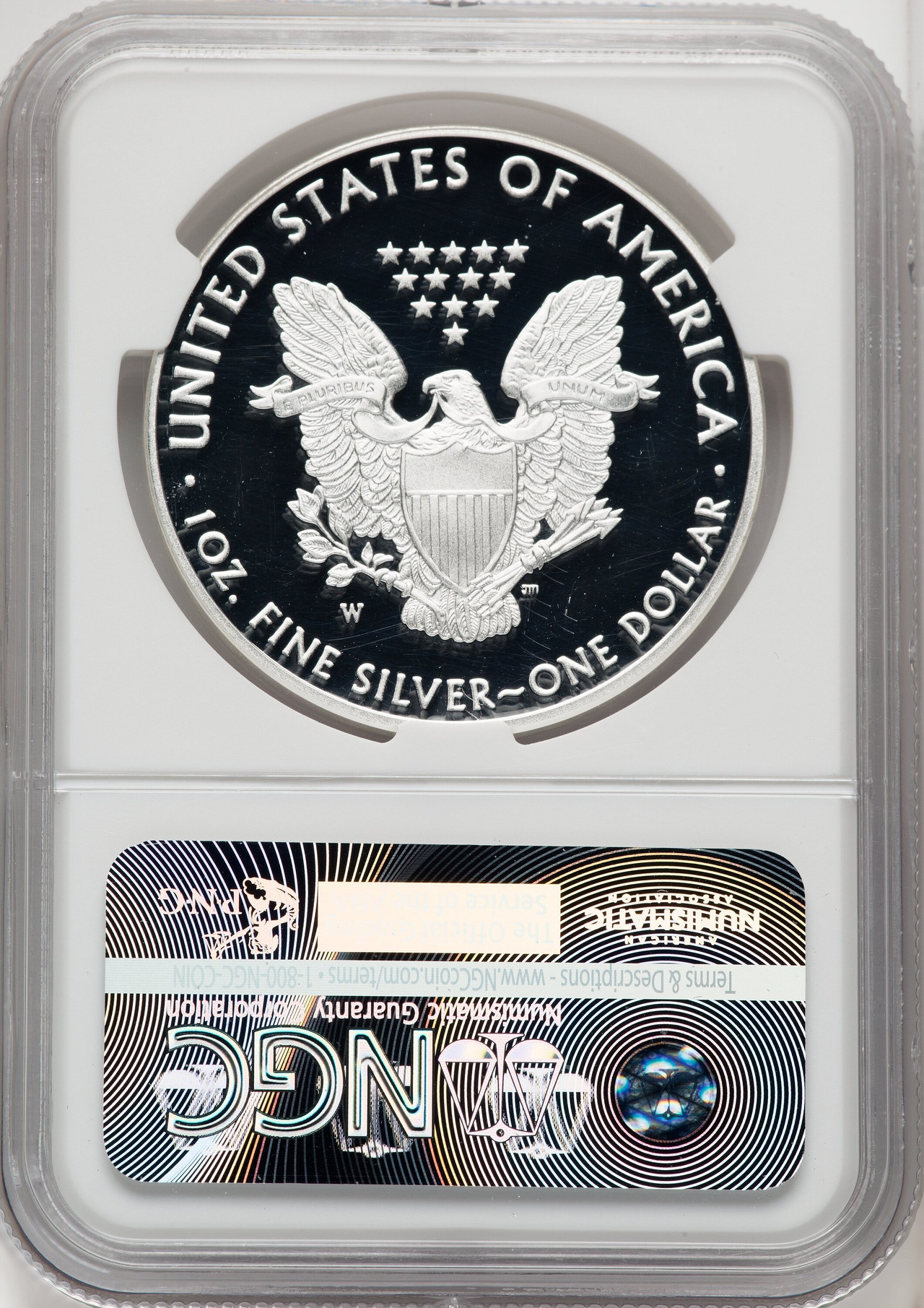 2016-W S$1 Silver Eagle Lettered Edge 30th Anniversary First