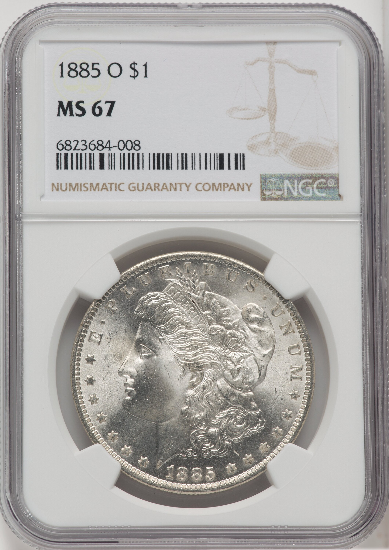 1885-O $1 Morgan Dollar NGC MS67 (760026041) - LCR Coin 1885-O $1 Morgan Dollar NGC MS67 (760026041) - LCR Coin