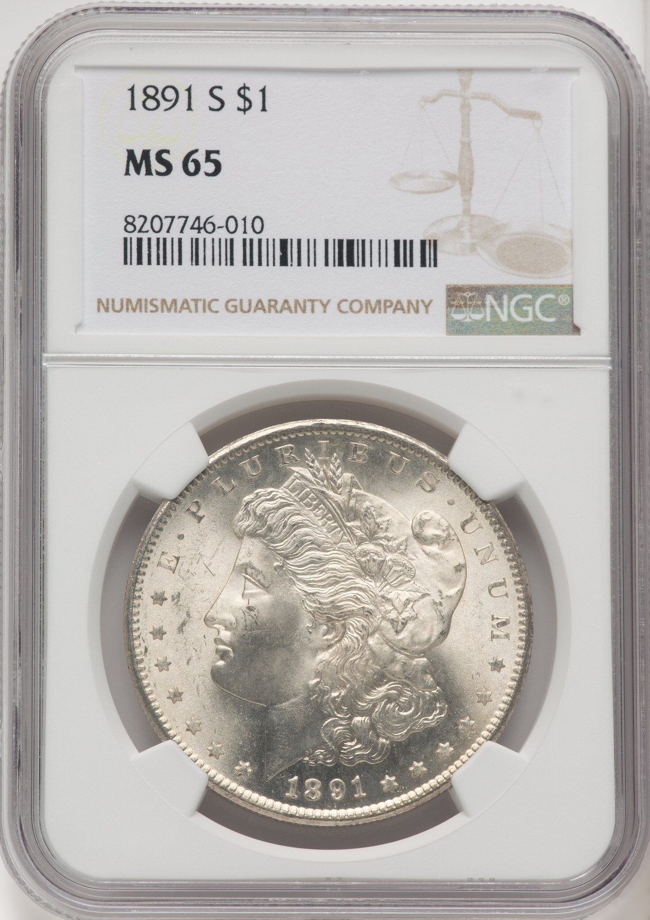 1891-S Morgan Dollar NGC MS65 - LCR Coin