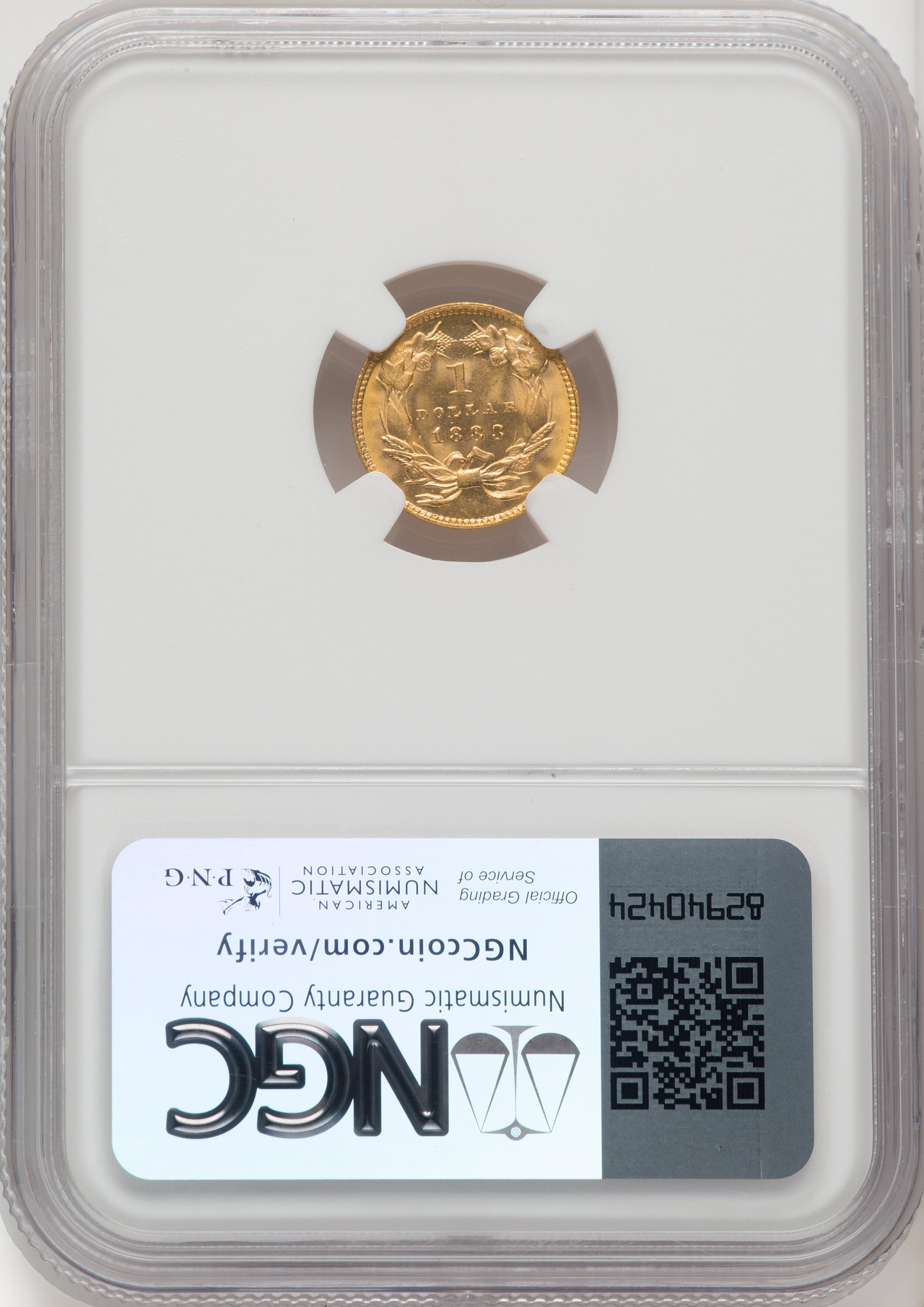 1883 G$1 Gold Dollar NGC MS65 - LCR Coin