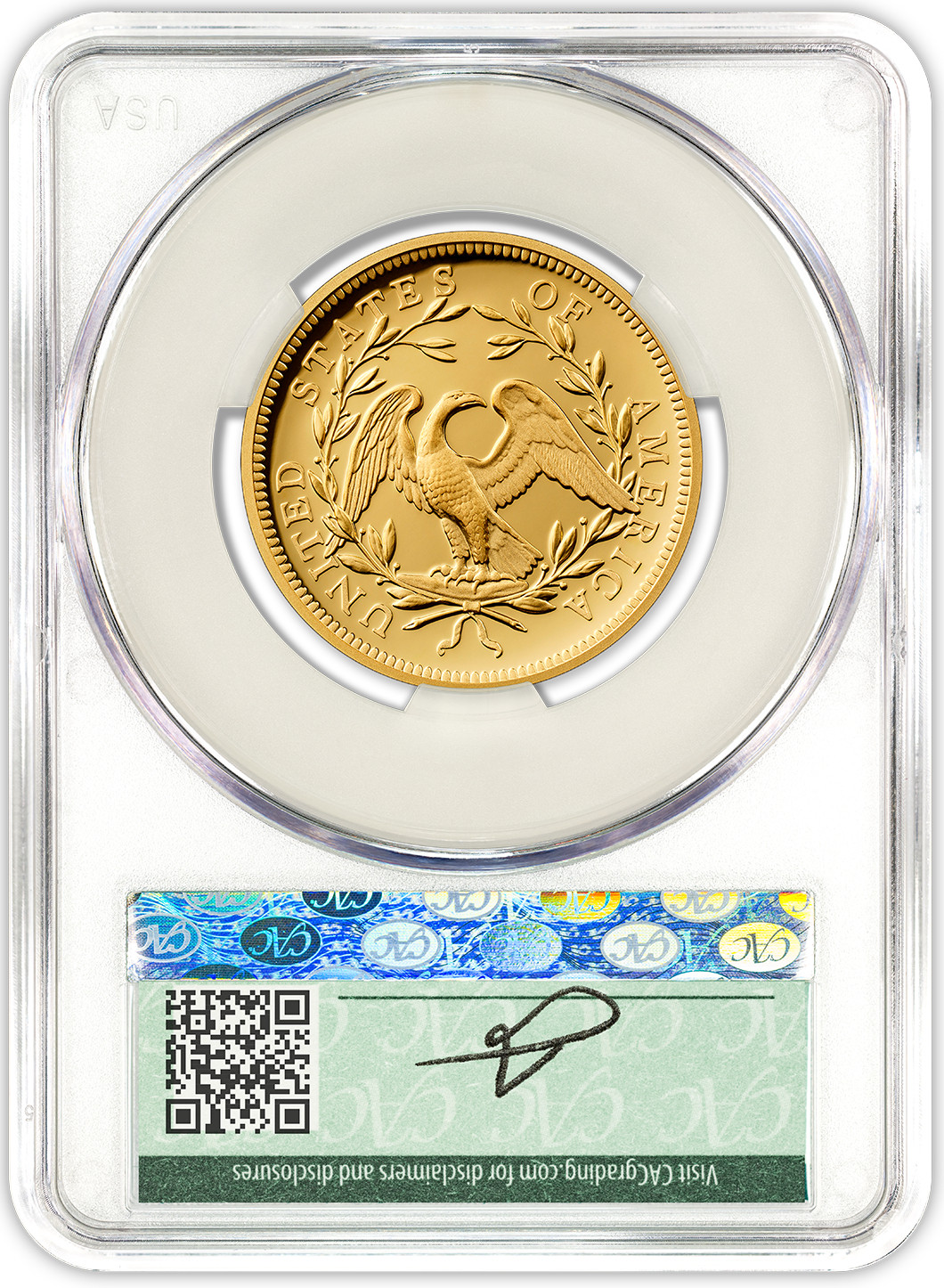 2024-W 230th Anniversary Flowing Hair Gold Dollar AD CAC PR70