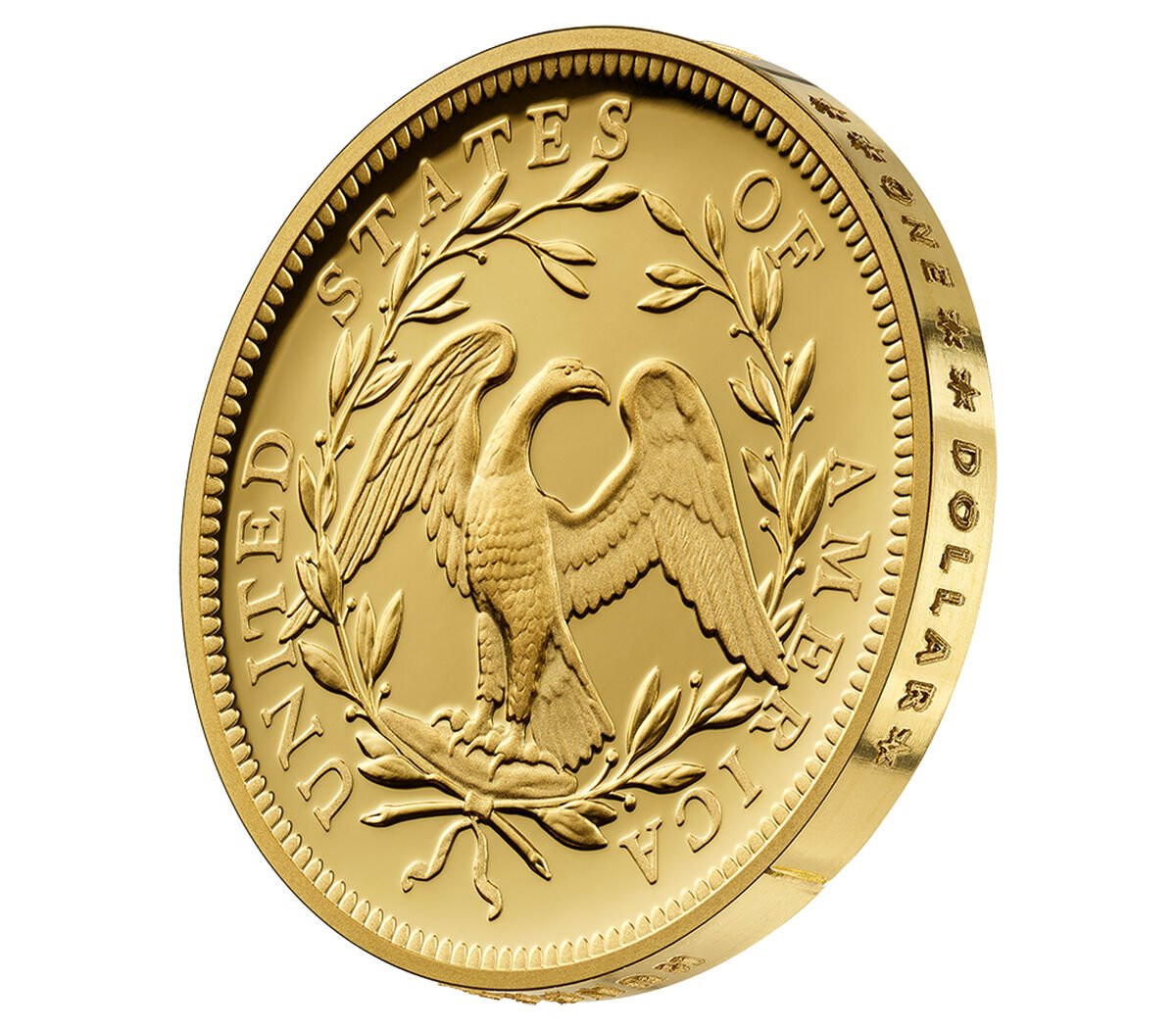 2024-W 230th Anniversary Flowing Hair Gold Dollar FDI PCGS PR70