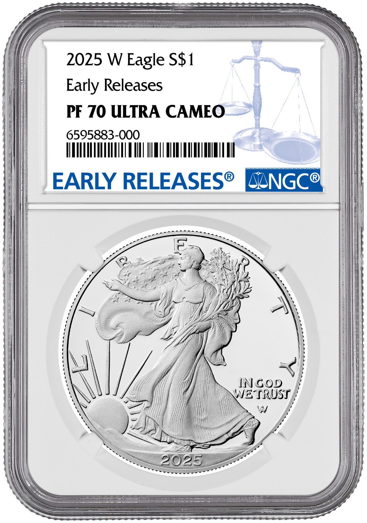 2025-W Silver Eagle Early Releases NGC PF70 Ultra Cameo | LCR Coin