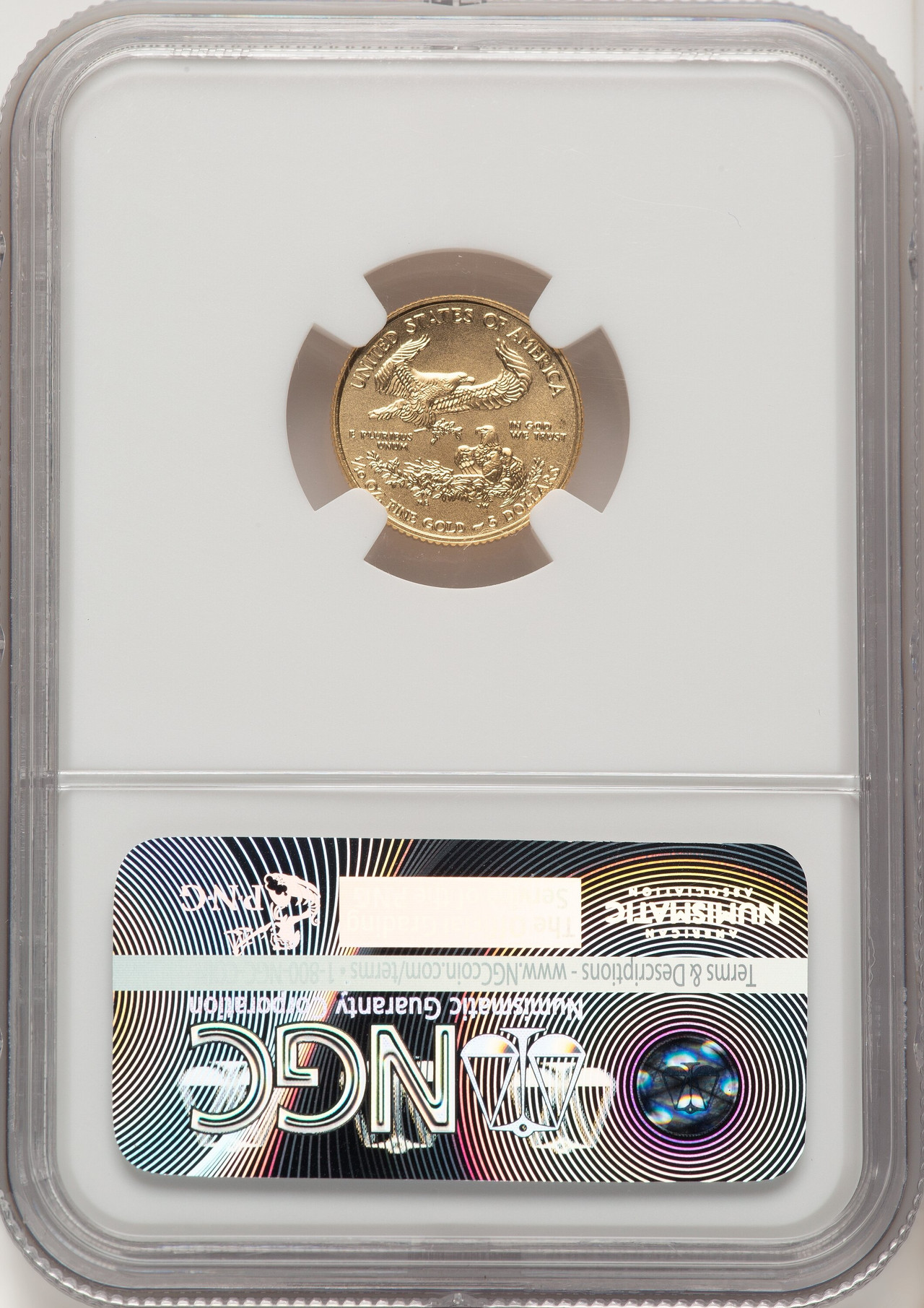2016 Tenth-Ounce Gold Eagle 30th Anniversary FDI NGC MS70
