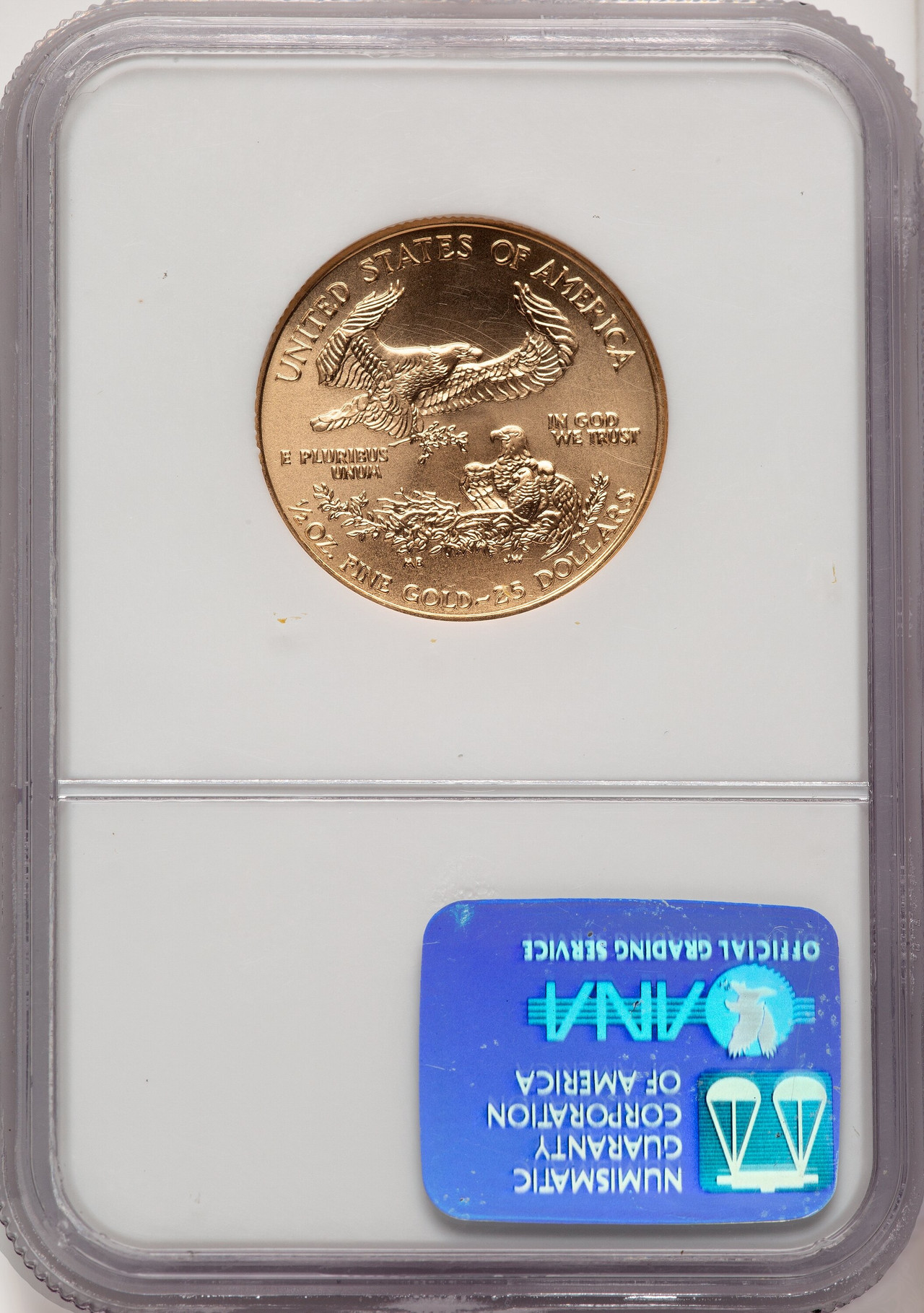 2000 $25 Half-Ounce Gold Eagle Brown Label NGC MS70 (775144001