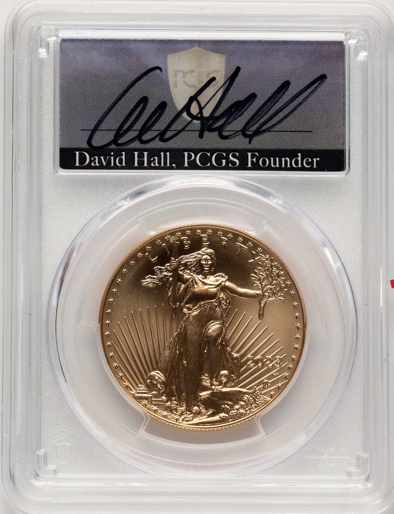 2023-W Burnished Gold Eagle 1 oz FDI David Hall PCGS MS70