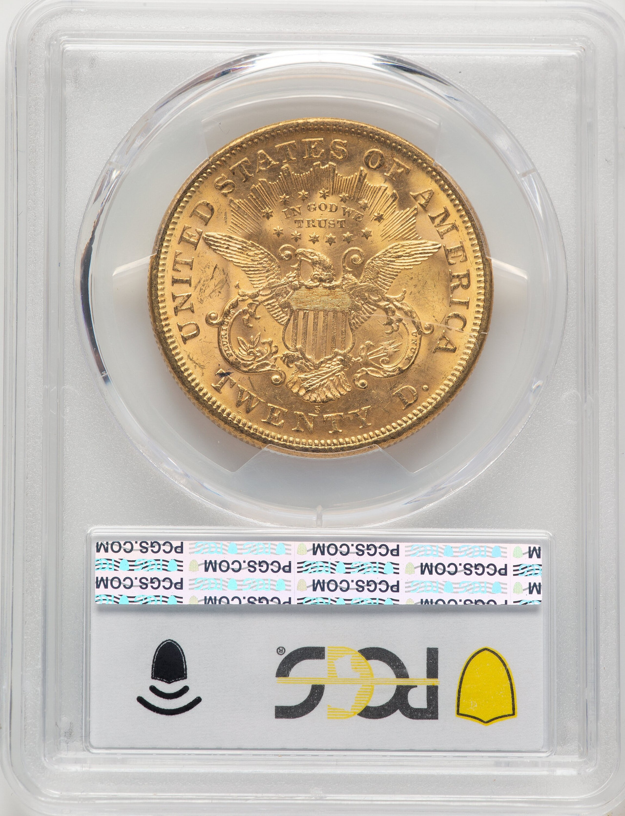 1873-S $20 Closed 3 Liberty Double Eagle PCGS MS63 - LCR Coin