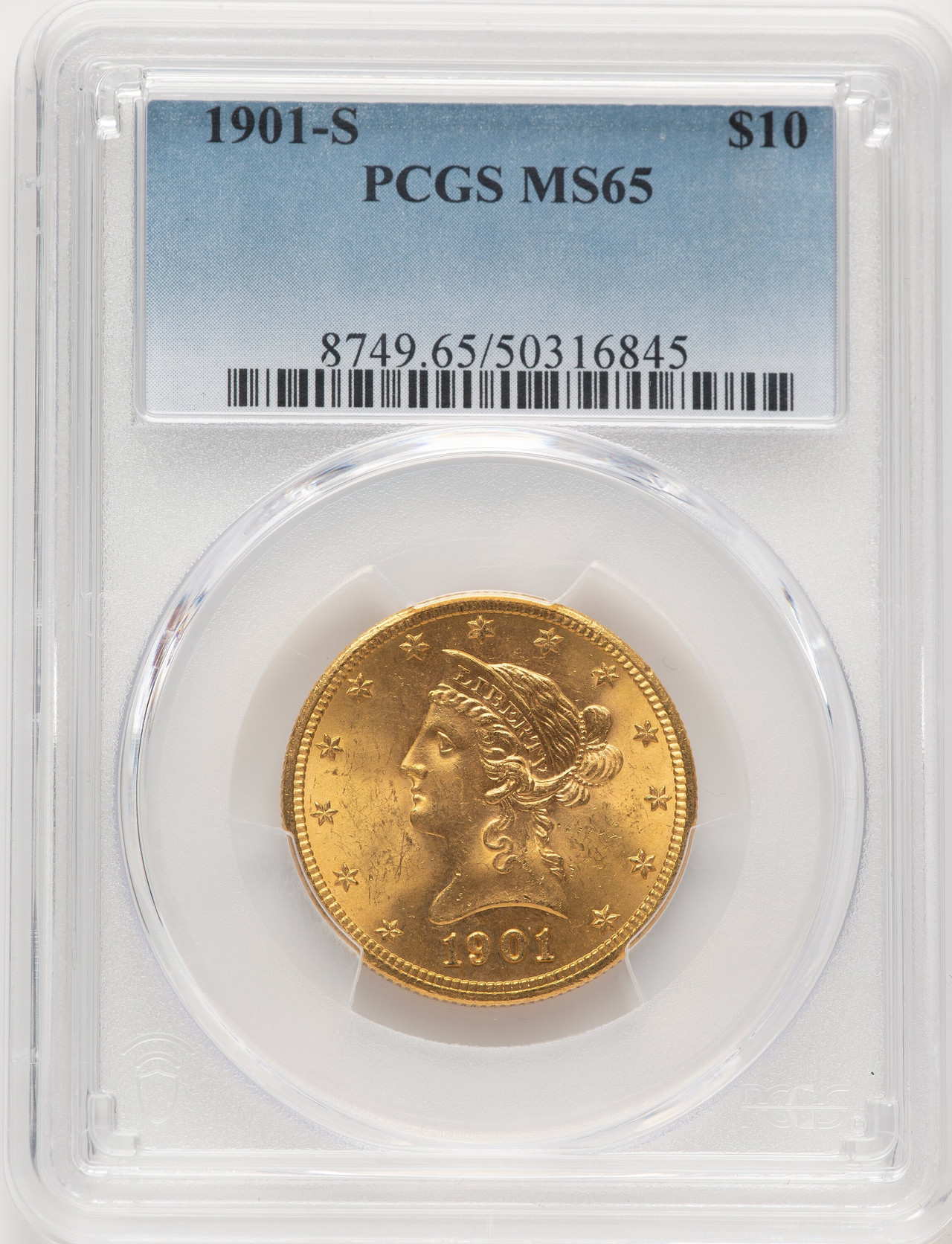 1901-S $10 Liberty Eagle PCGS MS65 | LCR Coin