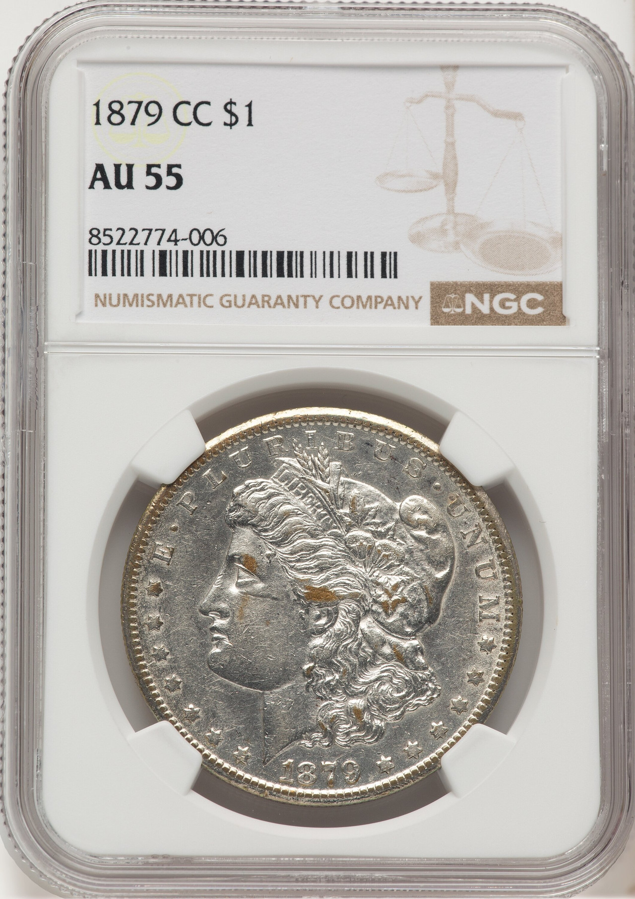 1879 Morgan Dollar 大型銀貨　NGC認証 1879-CC Morgan Silver Dollar NGC MS-64+ | Austin Rare Coins