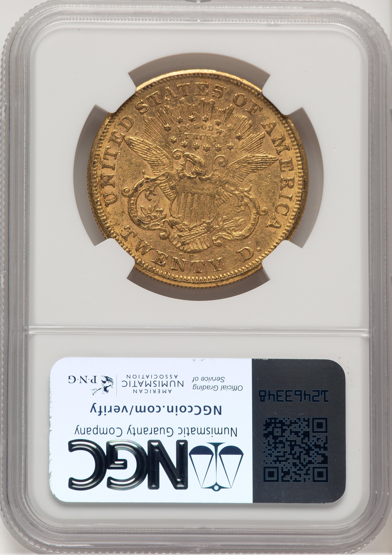 1876-CC $20 Liberty Double Eagle NGC AU53 - LCR Coin